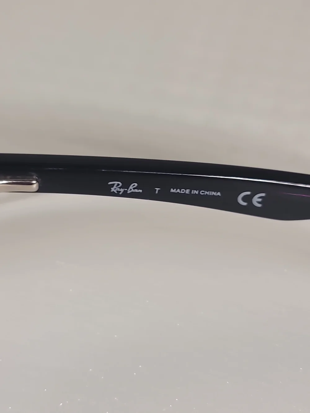 Ray-Ban Men's Black Sunglasses - Classic Logo Temple only the frames